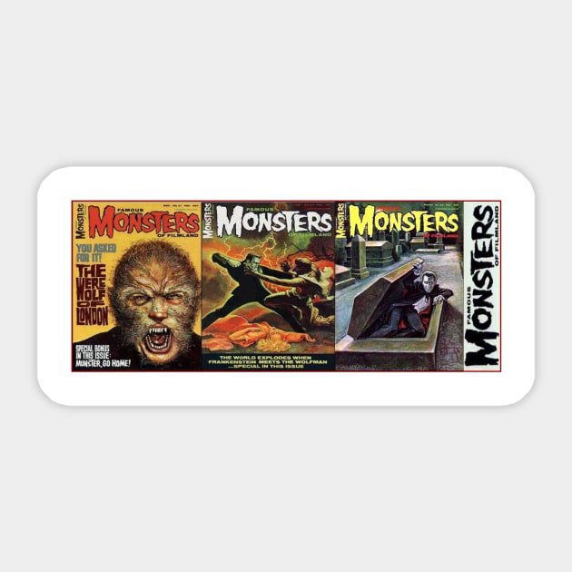 Classic Famous Monsters of Filmland Series 10 Sticker by Starbase79